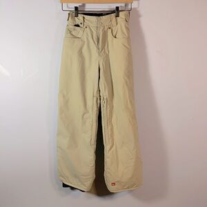 Quiksilver Estate snow pants snowboard youth collection stone khaki size 12 L